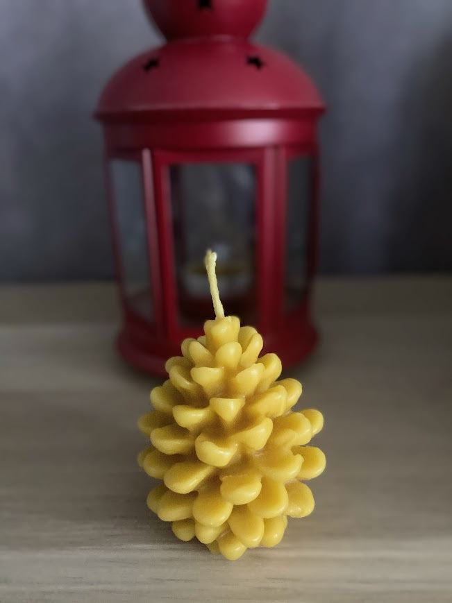 Bougie Pomme de pain en cire d'abeille - Honapi