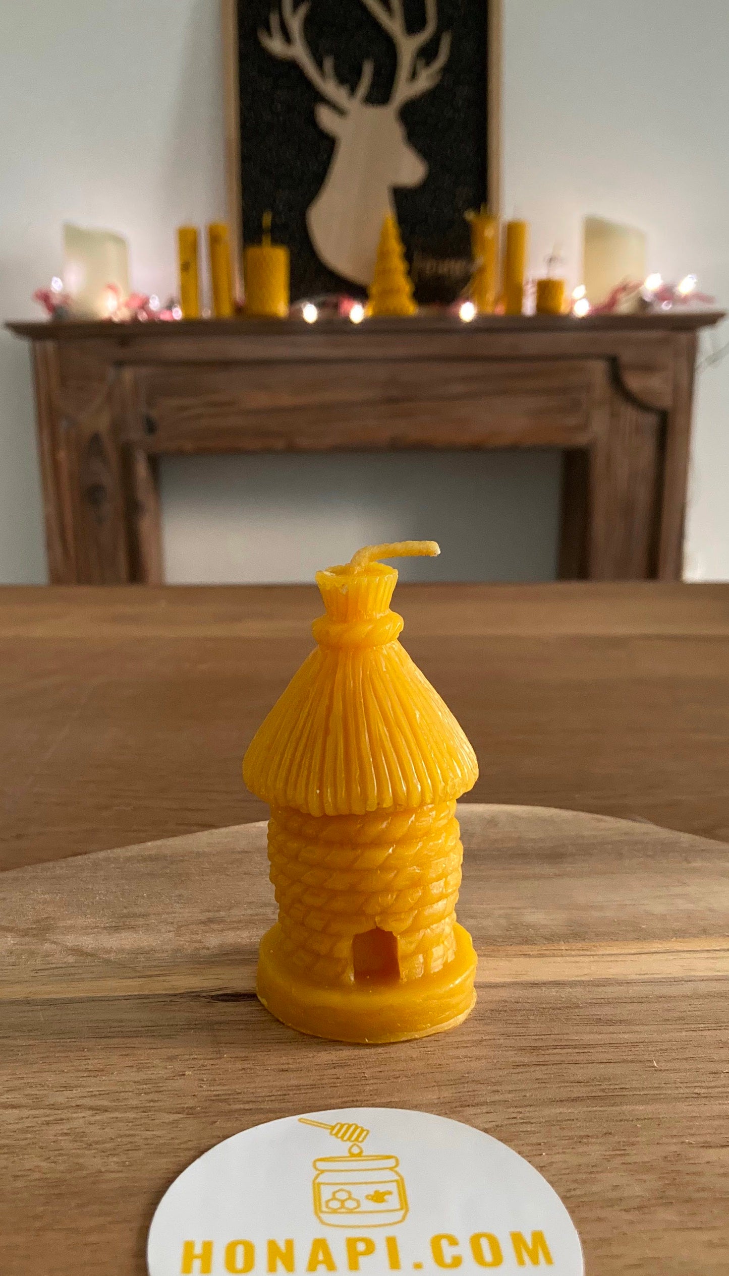 Bougie Ruche en cire d'abeille - Honapi
