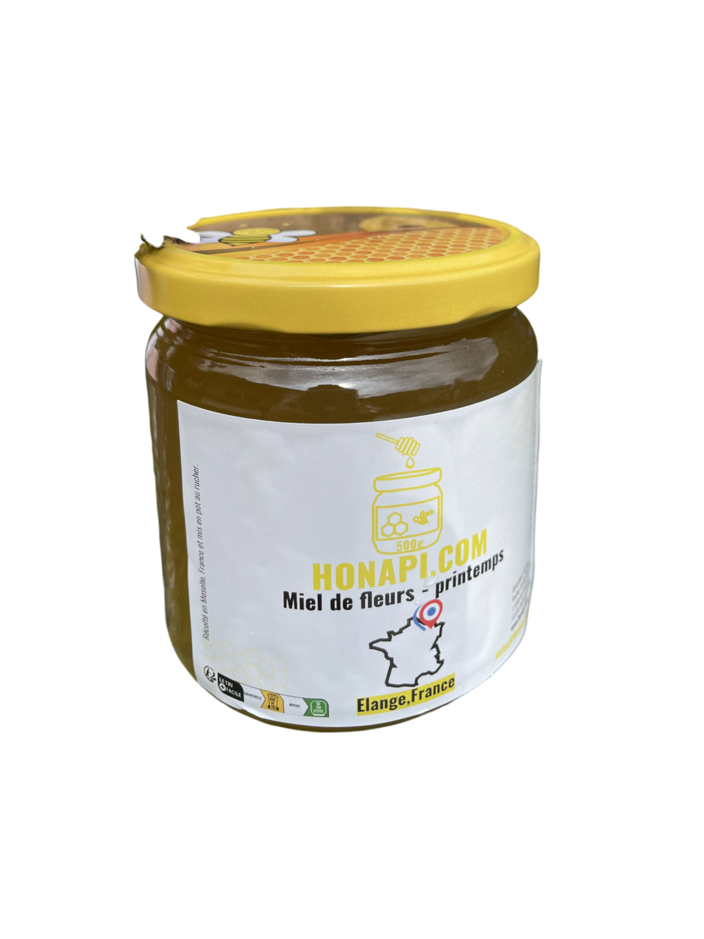 Miel de fleurs - printemps - miel de Elange - Moselle & Lorraine (500g) - 2025 đ«đ·