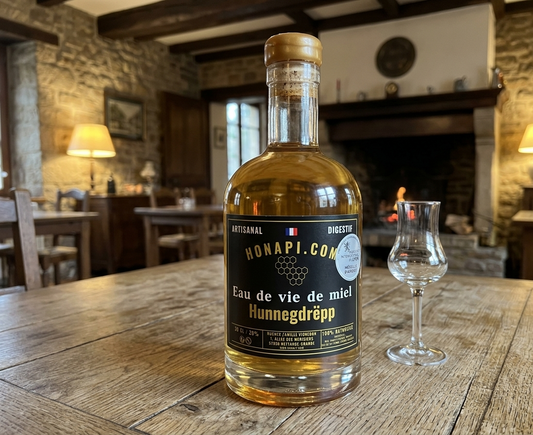 Medaille argent eau de vie miel honapi auberge klaus montenach