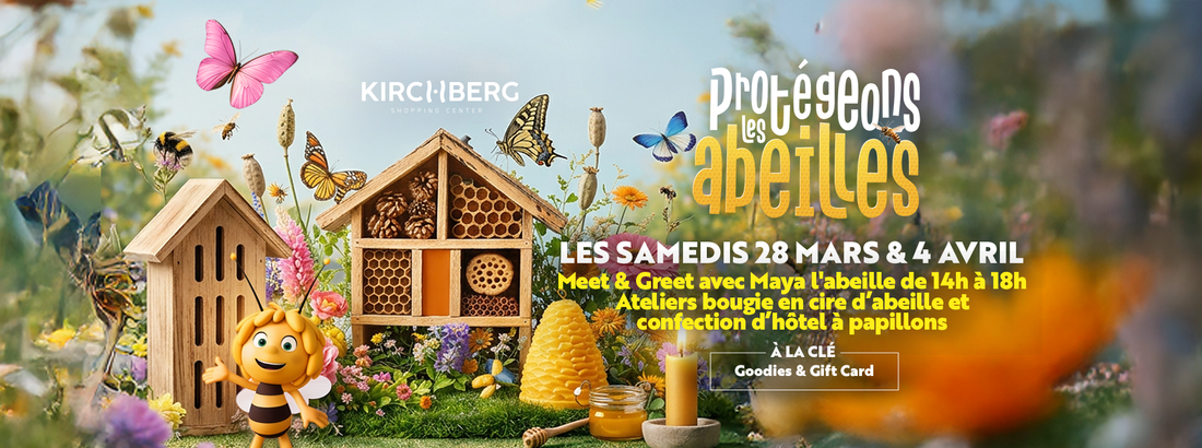 Atelier bougie à la cire d'abeille à Auchan Kirchberg Shopping Center - Protégeons les abeilles