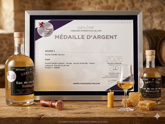 Notre liqueur de miel médaillé argent au concours de Lyon