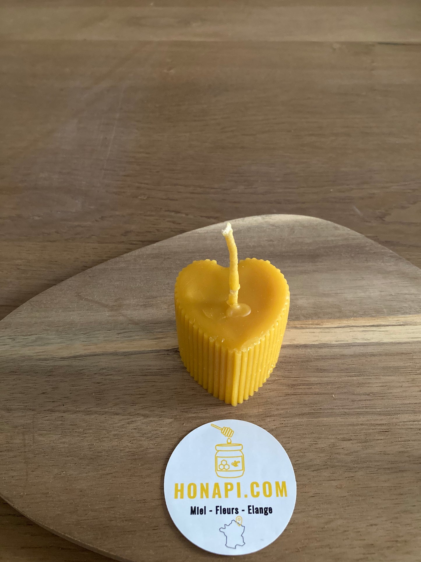 Heart Beeswax Candle | Honapi