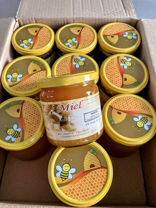 Lot 10 pots miel fleurs de Moselle et Lorraine - Elange (10*500g)